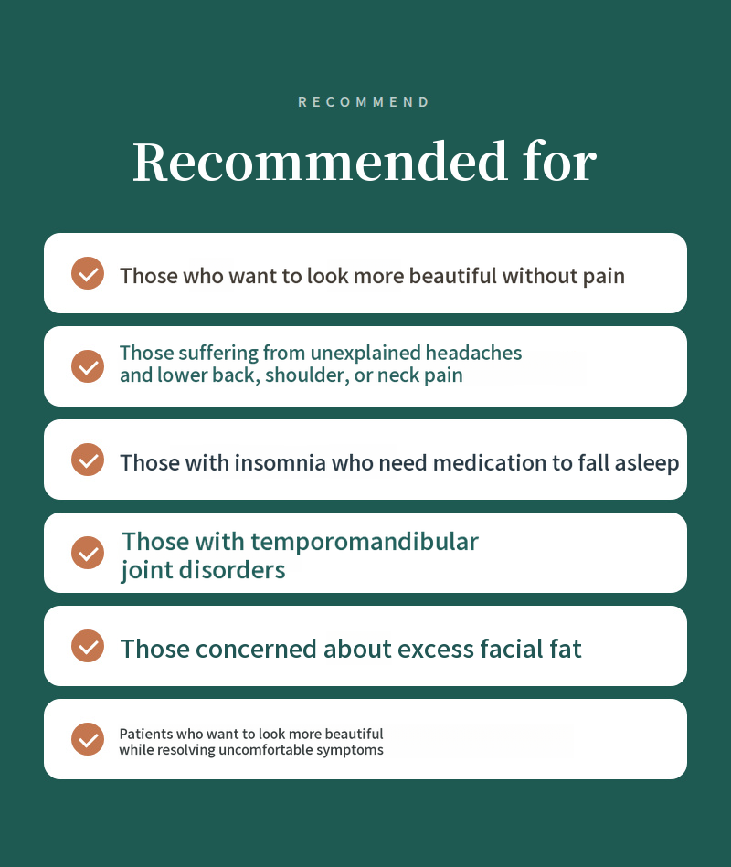 Non-surgical, painless facial asymmetry correction without acupuncture or injections