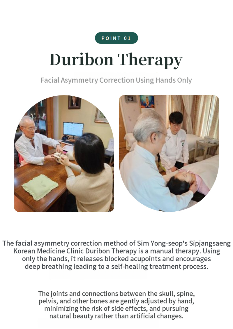 Non-surgical, painless facial asymmetry correction without acupuncture or injections
