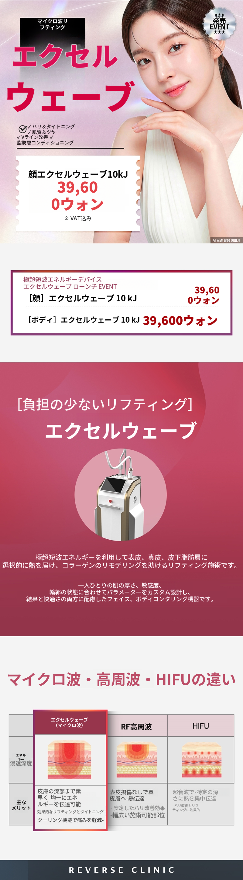 盆唐エクセルウェーブ－顔・ボディリフト