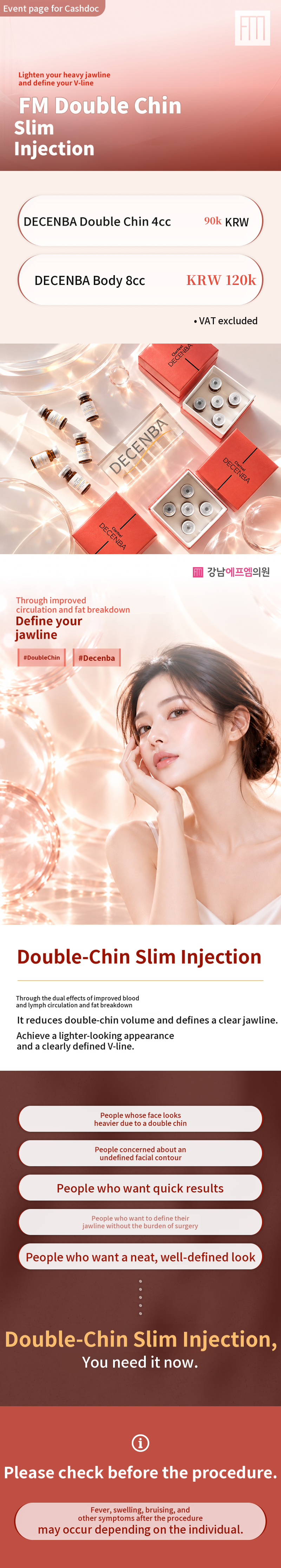 Double Chin & Body Fat-Dissolving Slimming Injection