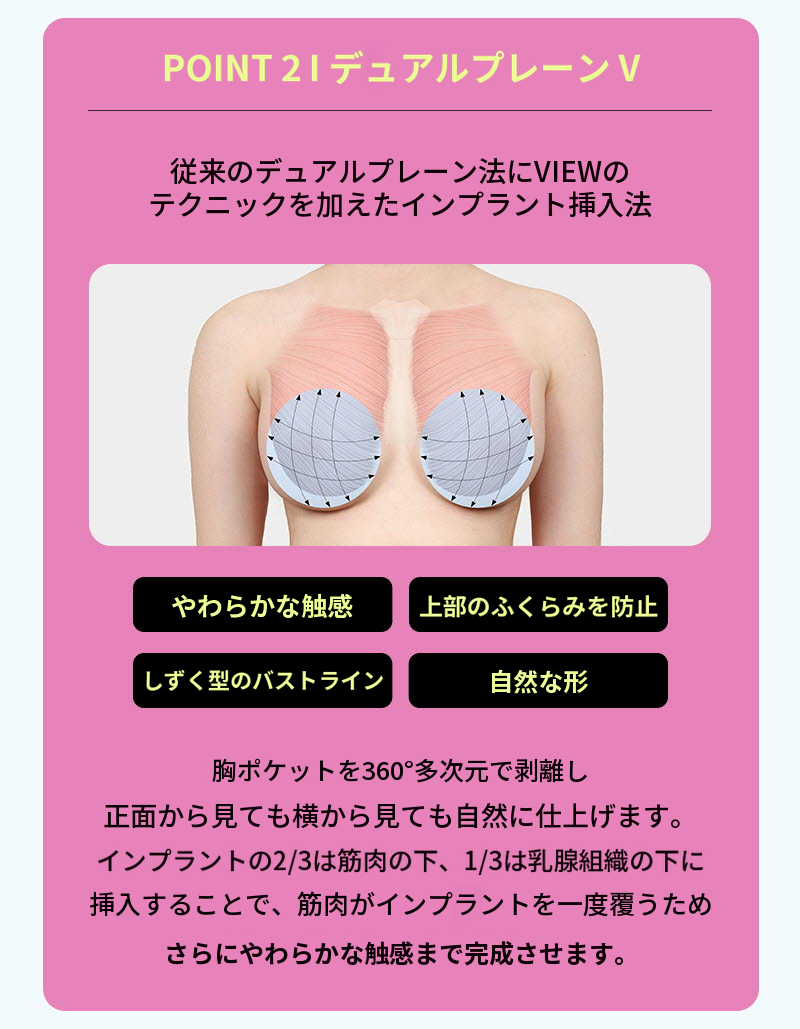 ❤️ビュー❤️UIU 胸の整形 240