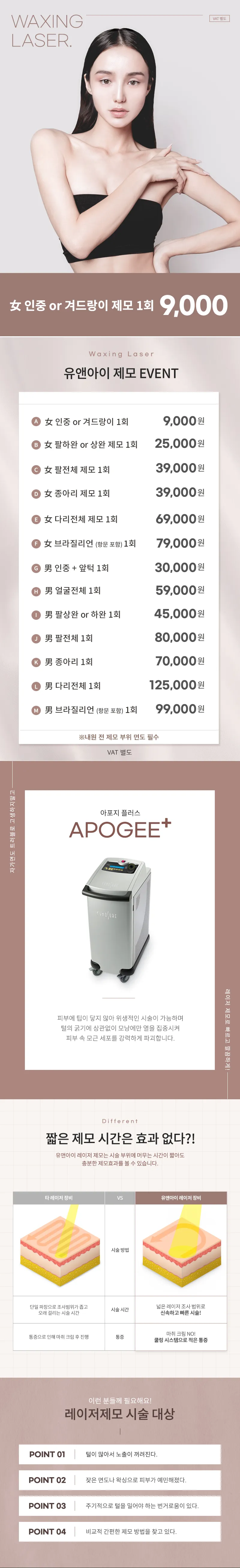 유앤아이의원 창원점 창원) 여성,남성 깔끔 제모 이벤트, 시술 상세 이미지