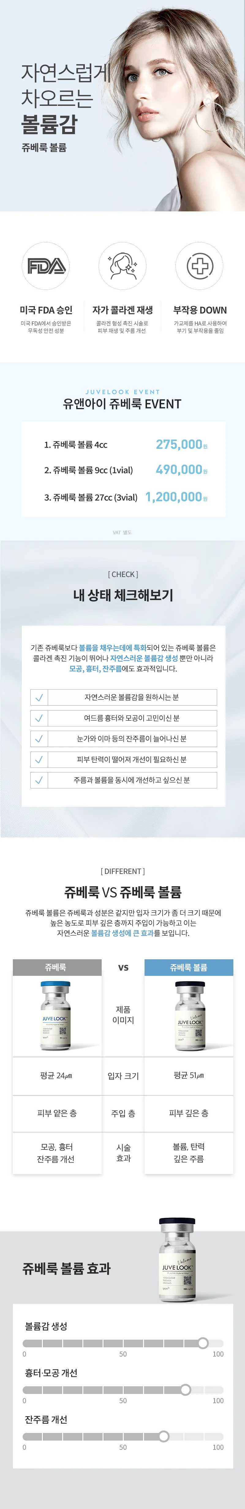 유앤아이의원 안양점 안양) 쥬베룩 볼륨 콜라겐부스터 이벤트, 시술 상세 이미지
