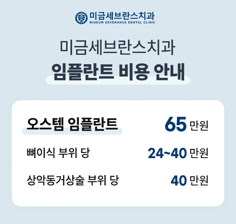 미금세브란스치과의원 미금세브란스치과 오스템 임플란트 이벤트, 시술 상세 이미지