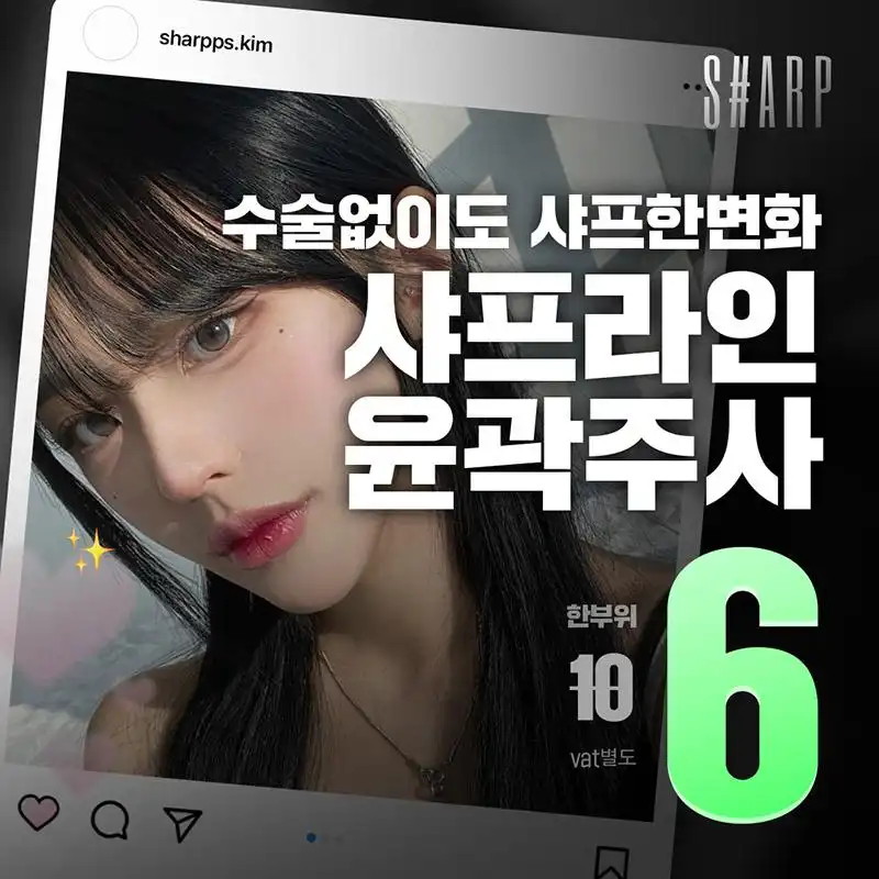 샤프라인 윤곽주사 한부위