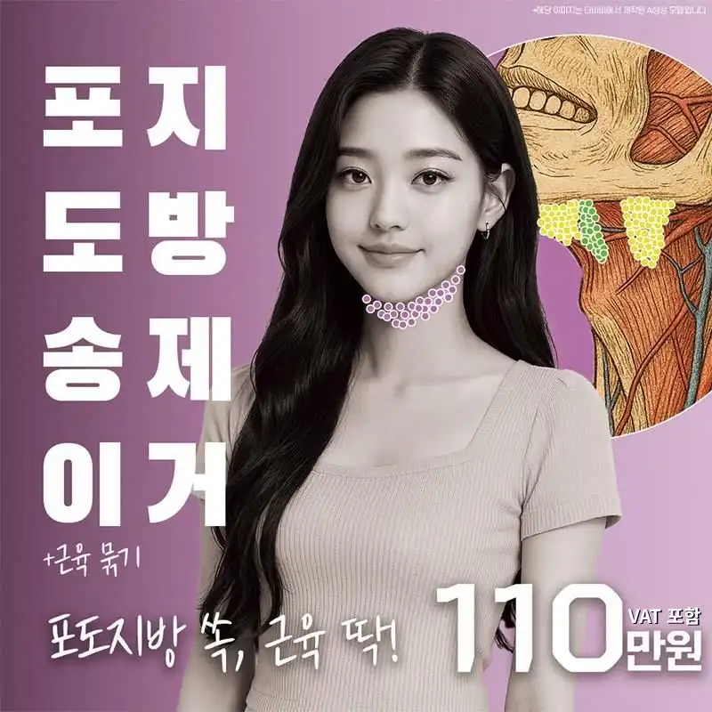 더비비성형외과의원 이중턱 지방흡입+근육묶기 시술 이미지