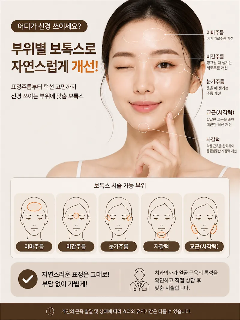 표정주름, 보톡스로 가볍게