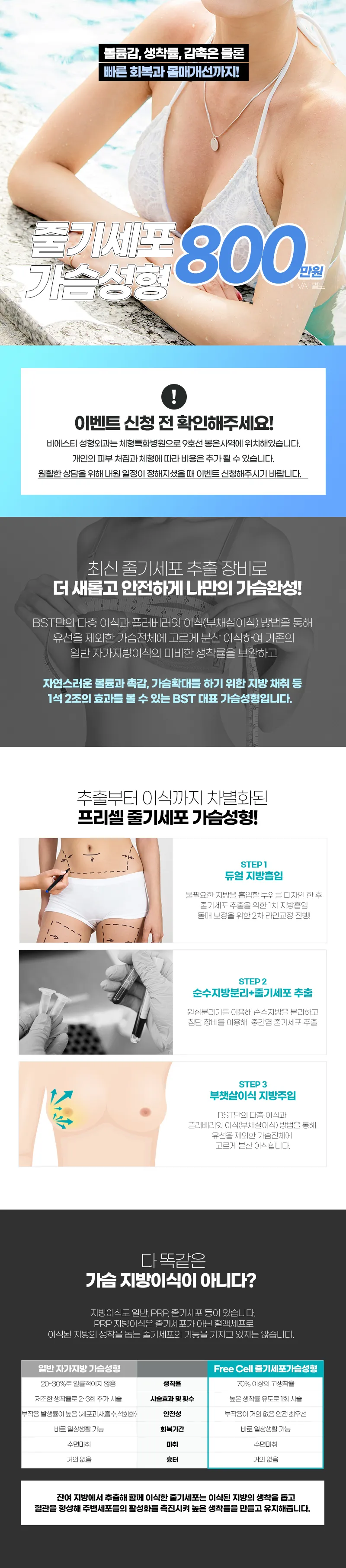 비에스티성형외과 ❤️줄기세포 가슴성형❤️ 이벤트, 시술 상세 이미지