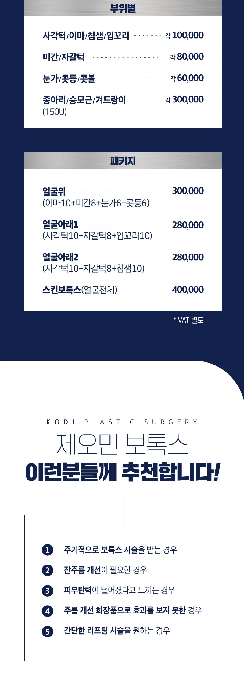 코디성형외과 강남역 제오민 보톡스 이벤트, 시술 상세 이미지