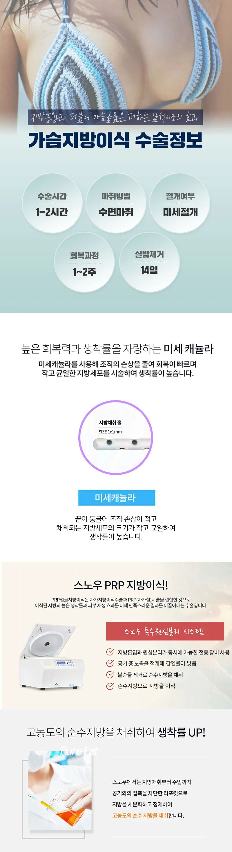 스노우의원 PRP 가슴지방이식 이벤트, 시술 상세 이미지