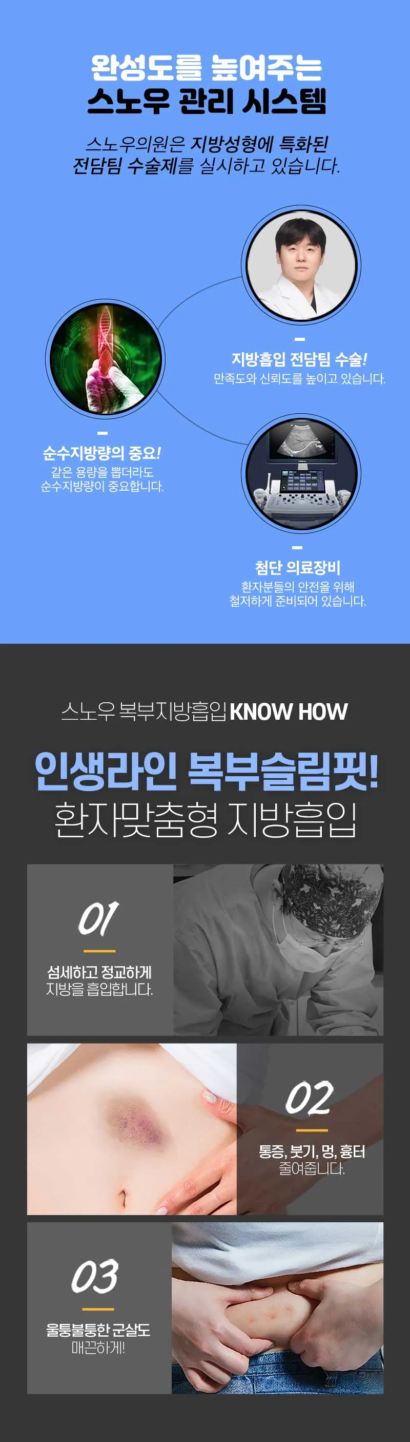 스노우의원 대용량 복부 지방흡입 이벤트, 시술 상세 이미지