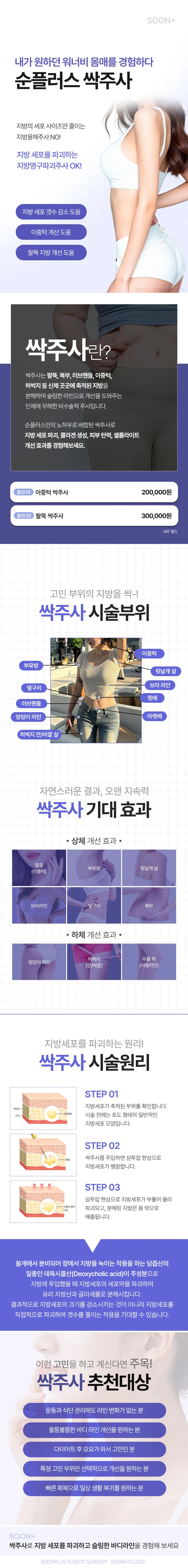 순플러스성형외과 순플러스 싹주사 이벤트, 시술 상세 이미지