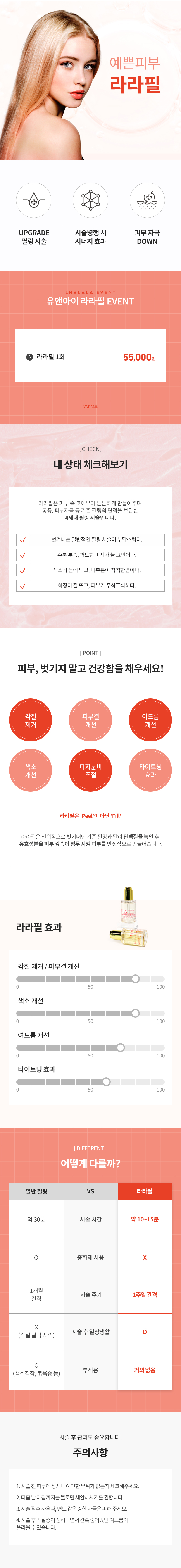 유앤아이의원 서초점 서초) 예쁜 피부, 라라필 이벤트, 시술 상세 이미지