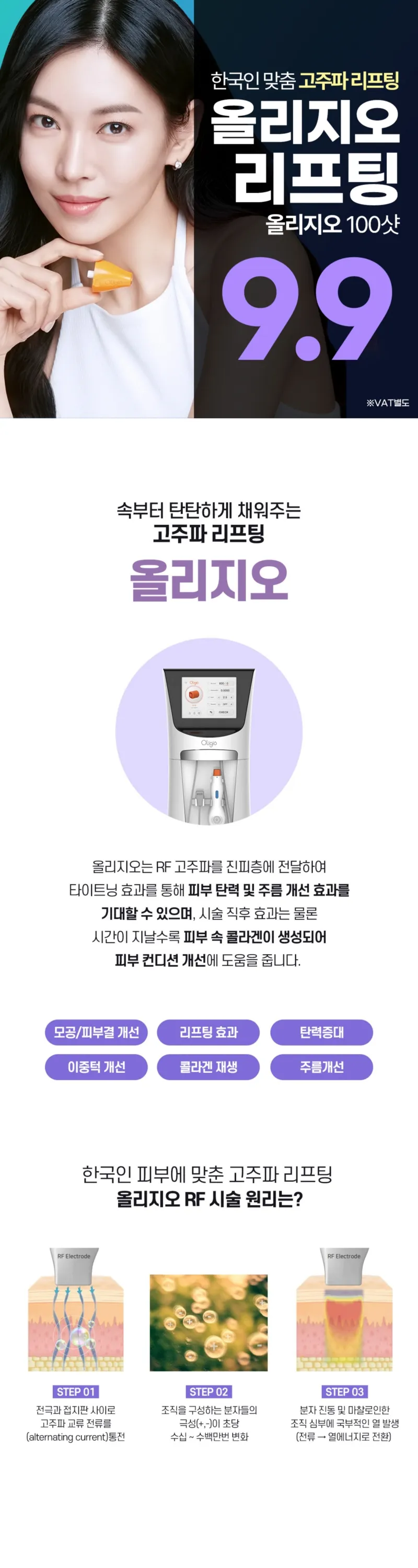 리버스클리닉 강남점 올리지오 리프팅 100샷 이벤트, 시술 상세 이미지