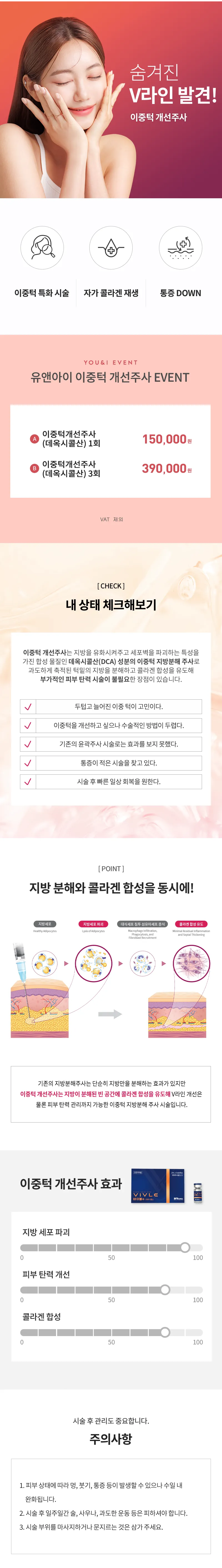 유앤아이의원 부산점 부산) 이중턱개선주사 이벤트, 시술 상세 이미지