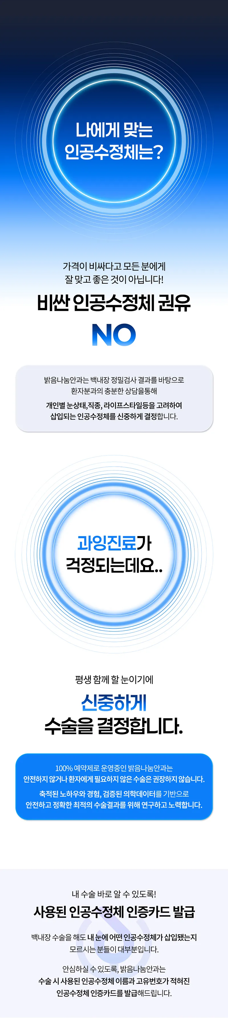 밝음나눔안과 강남점 시력에 청춘을 노안백내장수술 이벤트, 시술 상세 이미지