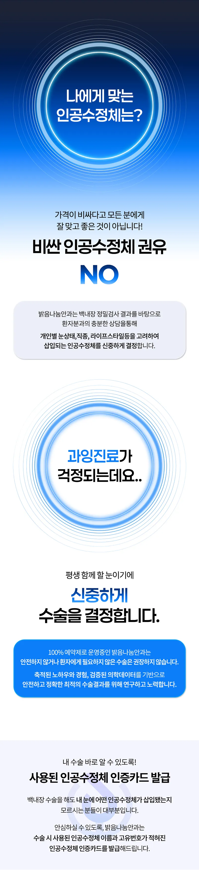 밝음나눔안과 강남점 시력에 청춘을 노안백내장수술 이벤트, 시술 상세 이미지