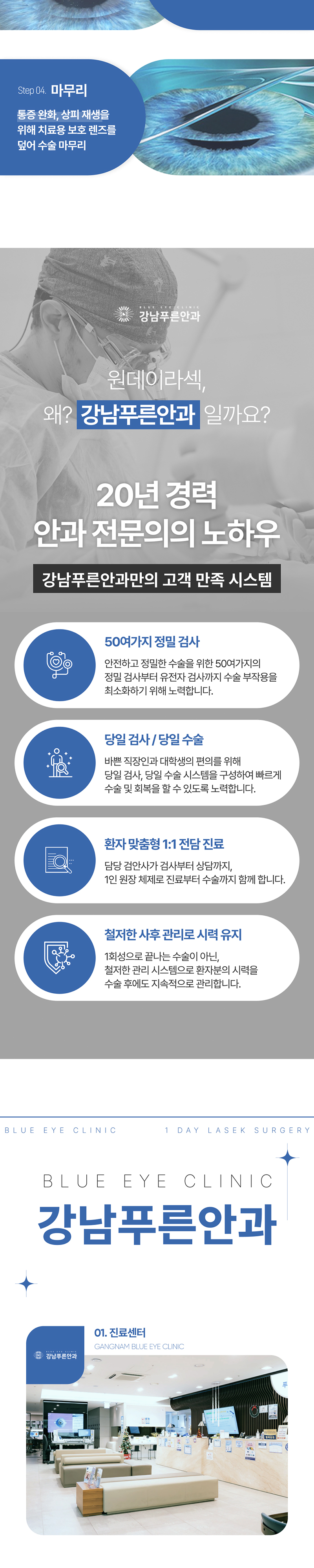 강남푸른안과 추가금없이 99만원, 원데이 라섹 이벤트, 시술 상세 이미지